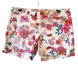 A.N.A. Size 2 White Floral Shorts